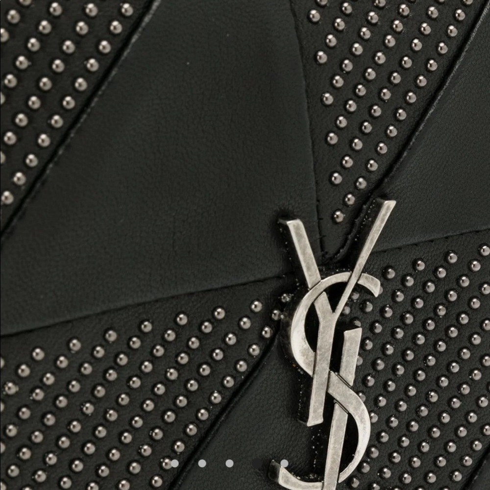 YSL Yves Saint Laurent Stud Jamie Shoulder Bag Purse RARE - Picture 3 of 5